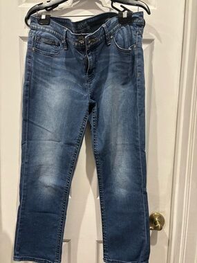 a.n.a Women's Medium Blue Straight Leg Jeans